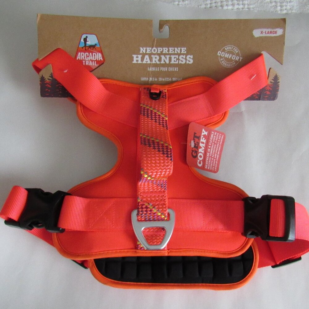 NEW ARCADIA TRAIL PADDED REFLECTIVE NEOPRENE DOG HARNESS SIZE XL
